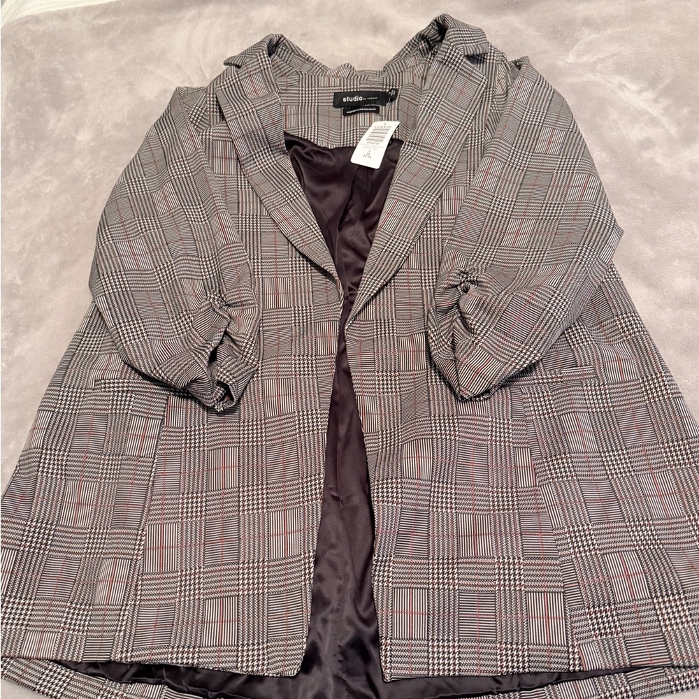 Torrid Studio Glen Plaid Blazer